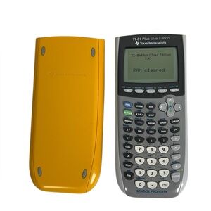 TI-84 Plus Silver Edition Texas Instruments Graphing Calculator Yellow School